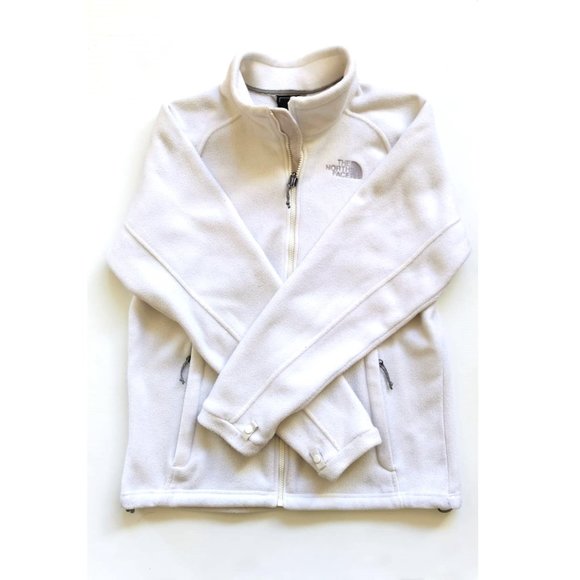 The North Face Jackets & Coats White North Face Fleece Jacket Size